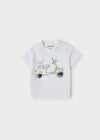 Playera M/C Moto Blanco Bebe Niño Mayoral M1004 MAYORAL