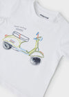 Playera M/C Moto Blanco Bebe Niño Mayoral M1004 MAYORAL