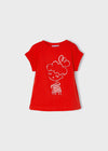 Blusa M/C Embossed Roja Niña Mayoral M3044 MAYORAL