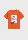 Playera M/C "Follow Sun" Naranja Junior Niño Mayoral M6017 MAYORAL