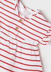 Conjunto Algodon 4 Piezas Short Blusa M/C Rojo Bebe Niña Mayoral M1623