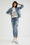Pantalon Mezclilla Trousers Desigual Woman DESIGUAL