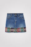 Falda Mezclilla Bordada Lausana Desigual 22Swfd03 Woman DESIGUAL