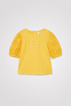 Blusa M/C Manga Bordada Amarillo Mango Desigual Niña DESIGUAL