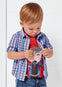 Camisa M/L Cuadros Lino Azul Bebe Niño Mayoral M1119