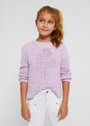 Sueter Tejido Ecofriends Lijero Lila Junior Niña Mayoral M6327 Mayoral