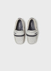 Mocasin Piel Velcro Gris Claro Niño Mayoral M41390 Mayoral