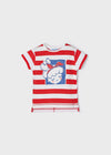 Blusa M/C Rayas Rojo Niña Mayoral M3045 Mayoral