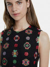 Vestido Coctel Negro Bordado Tresor Dama Desigual Desigual