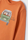 Playera M/L "Van" Naranja Bebe Niño Mayoral M2008 MAYORAL