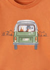 Playera M/L "Van" Naranja Bebe Niño Mayoral M2008 MAYORAL