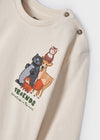 Playera M/L "Forest Friends" Beige Bebe Niño Mayoral M2010 MAYORAL