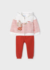 Pants Sudadera Con Gorro Rosa Bebe Niña Mayoral M2837 MAYORAL