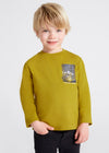 Playera M/L Estampado Olivo Mayoral Niño M4005 MAYORAL