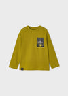 Playera M/L Estampado Olivo Mayoral Niño M4005 MAYORAL
