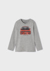Playera M/L Lenticular Coche Steel Gris Niño Mayoral M4009 MAYORAL