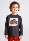Playera M/L "Myrl" Gris Niño Mayoral M4011 MAYORAL