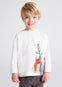 Playera M/L Estampada Beige Niño Mayoral M4012