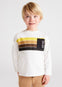Playera M/L Rayas Beige-Oro Niño Mayoral M4016