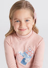 Blusa Cuello Alto Corazon Rubor Niña Mayoral M4023 MAYORAL