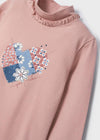 Blusa Cuello Alto Corazon Rubor Niña Mayoral M4023 MAYORAL