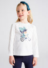 Blusa Ml Grafica Beige-Jade Niña Mayoral M4025 MAYORAL