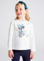 Blusa Ml Grafica Beige-Jade Niña Mayoral M4025