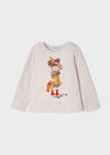 Blusa M/L Muñeca Beige Niña Mayoral M4029 MAYORAL