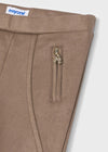 Pantalon Con Cierres Cafe Niña Mayoral M4501 MAYORAL