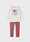 Conjunto Leggings Salmon Niña Mayoral M4777 MAYORAL