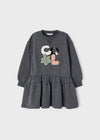 Vestido M/L Afelpado Ecofriends Gris Niña Mayoral M4973 MAYORAL