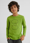 Set 2 Playeras M/L Algodon Gris/Verde Niño Junior Mayoral M7014 MAYORAL