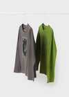 Set 2 Playeras M/L Algodon Gris/Verde Niño Junior Mayoral M7014 MAYORAL
