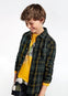 Camisa M/L Cuadros Verde/Amarillo Niño Junior Mayoral M7166