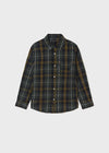 Camisa M/L Cuadros Verde/Amarillo Niño Junior Mayoral M7166 MAYORAL