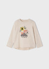 Blusa M/L Aplicaciones Arena Niña Mayoral M4093 MAYORAL