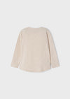Blusa M/L Aplicaciones Arena Niña Mayoral M4093 MAYORAL