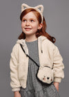 Sudadera Borreguito Cierre Beige Niña Mayoral M4496 MAYORAL