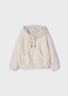 Sudadera Borreguito Cierre Beige Niña Mayoral M4496 MAYORAL