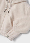 Sudadera Borreguito Cierre Beige Niña Mayoral M4496 MAYORAL