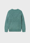 Sueter Flecos Tejido Verde Jade Niña Junior Mayoral M7368 MAYORAL