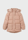 Chamarra Acolchonada Con Gorro Rosa Rubor Niña Junior Mayoral M7483 MAYORAL