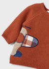 Conjunto Sueter Tejido Pantalon Estrellas Ocre Bebe Niño Mayoral M2515 MAYORAL