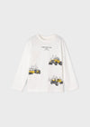 Playera M/L Vehiculos Beige Niño Mayoral M4008 MAYORAL