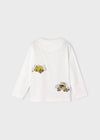 Playera M/L Vehiculos Beige Niño Mayoral M4008 MAYORAL