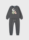 Pants Aplicaciones Gris Niña Mayoral M4855 MAYORAL