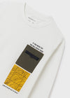 Playera M/L Con Bolsillo Beige Niño Junior Mayoral M7012 MAYORAL