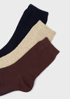 Set 3 Calcetines Tinto Niño Mayoral M10320 MAYORAL