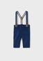 Pantalon Vestir Con Tirantes Marino Bebe Niño Mayoral M2519