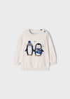Sueter Tejido Pingüino Beige Bebe Niño Mayoral M2305 MAYORAL